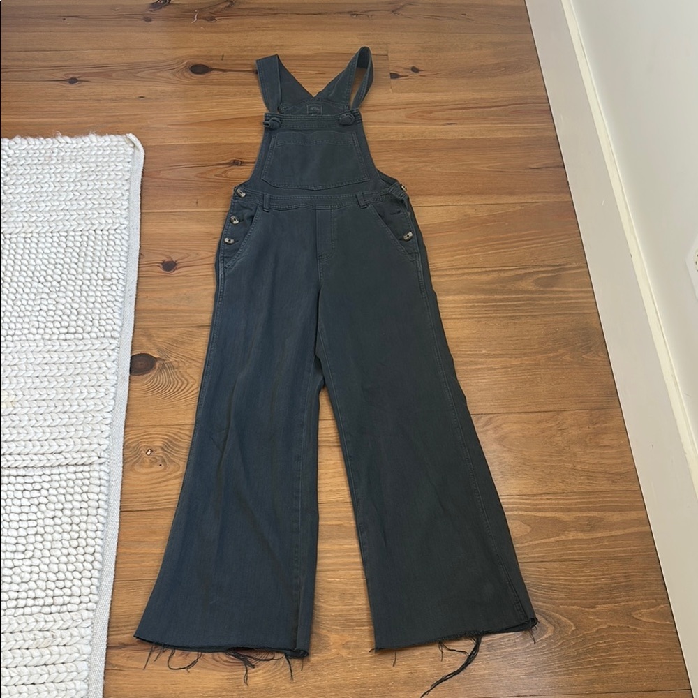 Aerie black denim overalls - size XS
